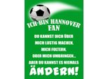 Vianmo Insegna In Legno 40X30 Cm Ich Bin Hannover Fan Fussball