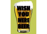 Vianmo Insegna In Legno 40X30 Cm Wish You Were Beer Bier