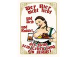 Vianmo Insegna In Legno 40X30 Cm Pinup Wer Bier Nicht Liebt Ein BlöDel