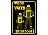 Vianmo Insegna In Legno 40X30 Cm Feuerwehr Wie Vater So Der Sohn