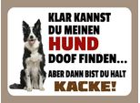 Vianmo Insegna In Legno 30X40 Cm Klar Kannst Du Hund Doof Finden