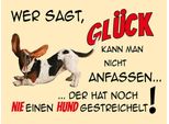 Vianmo Insegna In Legno 30X40 Cm Hund Wer Sagt GlüCk Kann Nicht