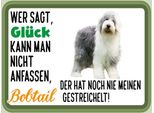 Vianmo Insegna In Legno 30X40 Cm GlüCk Nicht Anfassen Bobtail