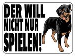 Vianmo Insegna In Legno 30X40 Cm Hund Will Nicht Nur Spielen