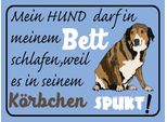 Vianmo Insegna In Legno 30X40 Cm Mein Hund Darf Im Bett Schlafen