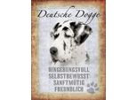 Vianmo Insegna In Legno 40X30 Cm Deutsche Dogge Hund