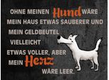 Vianmo Insegna In Legno 30X40 Cm Ohne Meinen Hund WäRe Mein Herz