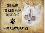 Vianmo Insegna In Legno 30X40 Cm Himalaya Katze Ohne Kein Heim