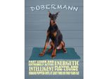 Vianmo Insegna In Legno 40X30 Cm Dobermann Hund Fast Learn And