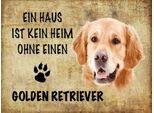 Vianmo Insegna In Legno 30X40 Cm Golden Retriever Hund