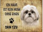 Vianmo Insegna In Legno 30X40 Cm Shih Tzu Hund