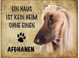 Vianmo Insegna In Legno 30X40 Cm Afghanen Hund Ohne Kein Heim