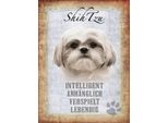 Vianmo Insegna In Legno 40X30 Cm Shih Tzu Hund