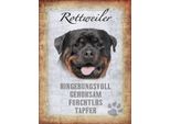 Vianmo Insegna In Legno 40X30 Cm Rottweiler Hund