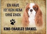 Vianmo Insegna In Legno 30X40 Cm King Charles Spaniel Hund