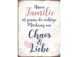Vianmo Insegna In Legno 40X30 Cm Unsere Familie
