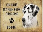 Vianmo Insegna In Legno 30X40 Cm Dogge Hund