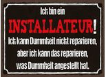 Vianmo Insegna In Legno 30X40 Cm Bin Installateur Kann Reparieren