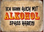 Vianmo Insegna In Legno 30X40 Cm Alkohol Ich Kann Auch Spass Haben