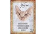 Vianmo Insegna In Legno 40X30 Cm Sphynx Katze