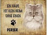 Vianmo Insegna In Legno 30X40 Cm Perser Katze Ohne Kein Heim
