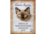 Vianmo Insegna In Legno 40X30 Cm Tonka Katze