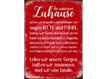 Vianmo Insegna In Legno 40X30 Cm Zuhause Sind Wir Eine Familie