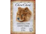 Vianmo Insegna In Legno 40X30 Cm Chow Chow Hund Loyal