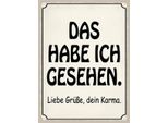 Vianmo Insegna In Legno 40X30 Cm Das Habe Ich Gesehen Dein Karma