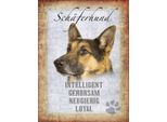 Vianmo Insegna In Legno 40X30 Cm SchäFerhund Hund