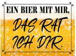 Vianmo Insegna In Legno 30X40 Cm Ein Bier Mit Mir Das Rat Ich Dir