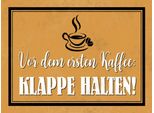 Vianmo Insegna In Legno 30X40 Cm Vor Ersten Kaffee Klappe Halten