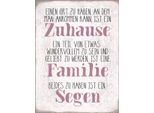 Vianmo Insegna In Legno 40X30 Cm Zuhause Familie Beides Ein Segen