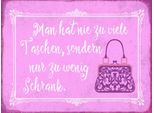 Vianmo Insegna In Legno 30X40 Cm Man Hat Nie Zu Viele Taschen