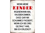 Vianmo Insegna In Legno 40X30 Cm Wenn Meine Kinder Rausbekommen