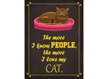 Vianmo Insegna In Legno 40X30 Cm Katze I Love My Cat