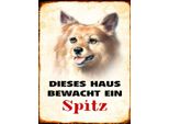 Vianmo Insegna In Legno 40X30 Cm Hund Dieses Haus Bewacht Ein Spitz