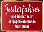 Vianmo Insegna In Legno 30X40 Cm Geisterfahrer Sind Menschen