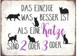 Vianmo Insegna In Legno 30X40 Cm Einzige Was Besser Ist Als Katze