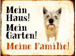 Vianmo Insegna In Legno 30X40 Cm Hund Yorkshire Mein Haus Garten Familie