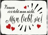 Vianmo Insegna In Legno 30X40 Cm Frauen Versteht Man Nicht Man