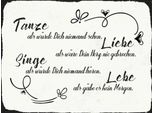 Vianmo Insegna In Legno 30X40 Cm Tanze Liebe Singe Lebe Als GäBe