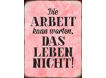 Vianmo Insegna In Legno 40X30 Cm Arbeit Kann Warten Leben Nicht