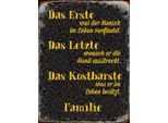 Vianmo Insegna In Legno 40X30 Cm Familie Erste Letzte Kostbarste