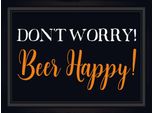 Vianmo Insegna In Legno 30X40 Cm Don't Worry Beer Happy Bier