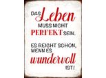 Vianmo Insegna In Legno 40X30 Cm Leben Muss Nicht Perfekt Sein