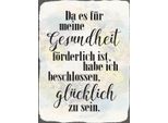 Vianmo Insegna In Legno 40X30 Cm Gesundheit GlüCklich Sein