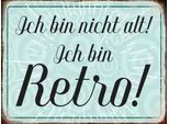 Vianmo Insegna In Legno 30X40 Cm Ich Bin Nicht Alt Ich Bin Retro