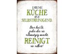 Vianmo Insegna In Legno 40X30 Cm Diese KüChe Ist Selbstreinigend