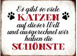 Vianmo Insegna In Legno 30X40 Cm Wir Haben Die SchöNste Katze